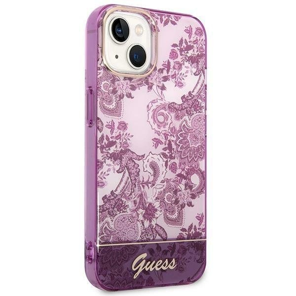 Originalus dėklas Guess GUHCP14MHGPLHF iPhone 14 Plus 6.7 Rožinis hardcase Porcelain Collection 3 Originalus dėklas Guess GUHCP14MHGPLHF iPhone 14 Plus 6.7 Rožinis hardcase Porcelain Collection 3