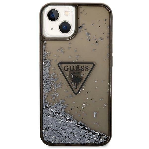 Originalus dėklas Guess GUHCP14MLFCTPK iPhone 14 Plus 6.7  Juodas hardcase Liquid Glitter Palm Collection 2 Originalus dėklas Guess GUHCP14MLFCTPK iPhone 14 Plus 6.7  Juodas hardcase Liquid Glitter Palm Collection 2