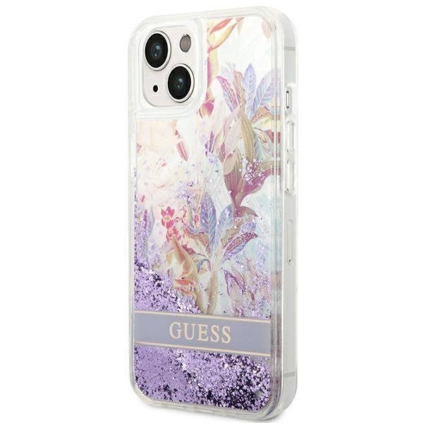Originalus dėklas Guess GUHCP14MLFLSU iPhone 14 Plus 6.7 violetinis hardcase Flower Liquid Glitter 1 Originalus dėklas Guess GUHCP14MLFLSU iPhone 14 Plus 6.7 violetinis hardcase Flower Liquid Glitter 1