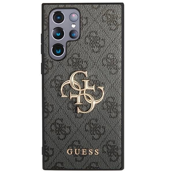 Originalus dėklas Guess GUHCS23L4GMGGR S23 Ultra S918 grey/grey hardcase 4G Big Metal Logo 2 Originalus dėklas Guess GUHCS23L4GMGGR S23 Ultra S918 grey/grey hardcase 4G Big Metal Logo 2