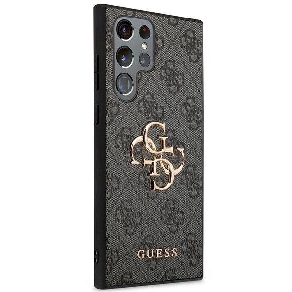 Originalus dėklas Guess GUHCS23L4GMGGR S23 Ultra S918 grey/grey hardcase 4G Big Metal Logo 3 Originalus dėklas Guess GUHCS23L4GMGGR S23 Ultra S918 grey/grey hardcase 4G Big Metal Logo 3