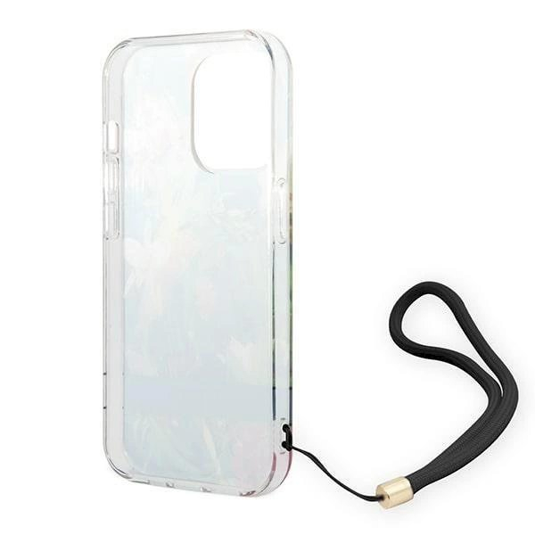 Originalus dėklas Guess GUOHCP14LHFLSB iPhone 14 Pro 6.1 Mėlynas / Mėlynas hardcase Flower Strap 5 Originalus dėklas Guess GUOHCP14LHFLSB iPhone 14 Pro 6.1 Mėlynas / Mėlynas hardcase Flower Strap 5
