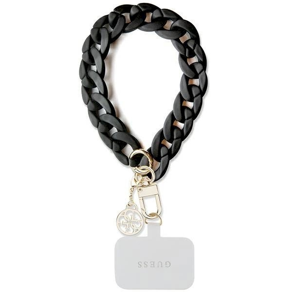 Originalus dėklas Guess GUOUCBMC4MK Universal Big Hand Apyrankė Dėklas - Juodas Acrylic 4G Charm Originalus dėklas Guess GUOUCBMC4MK Universal Big Hand Apyrankė Dėklas - Juodas Acrylic 4G Charm