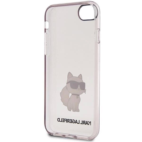 Originalus dėklas Karl Lagerfeld KLHCI8HNCHTCP iPhone 7/8/ SE 2020 / SE 2022 rožinis/rožinis hardcase Ikonik Choupette 3 Originalus dėklas Karl Lagerfeld KLHCI8HNCHTCP iPhone 7/8/ SE 2020 / SE 2022 rožinis/rožinis hardcase Ikonik Choupette 3
