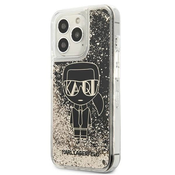 Originalus dėklas Karl Lagerfeld KLHCP13LLGGKBK iPhone 13 Pro/ 13 6,1" Juodas hardcase Liquid Glitter Gatsby 1 Originalus dėklas Karl Lagerfeld KLHCP13LLGGKBK iPhone 13 Pro/ 13 6,1" Juodas hardcase Liquid Glitter Gatsby 1