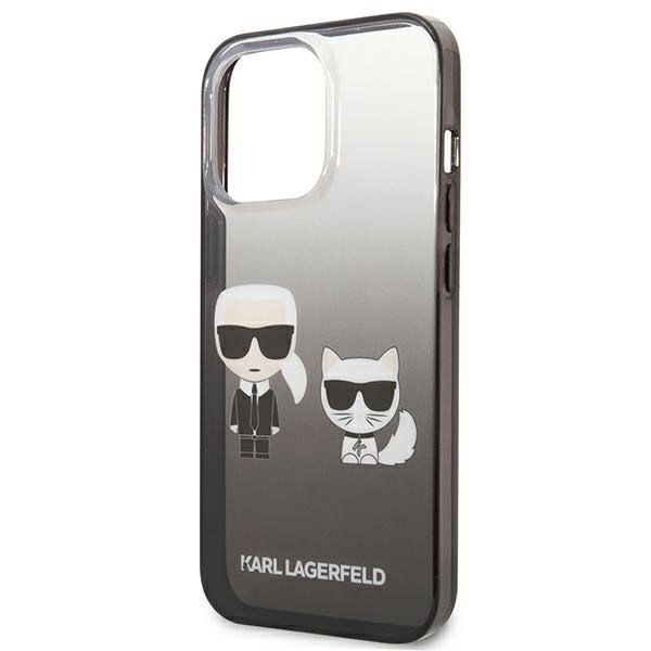 Originalus dėklas Karl Lagerfeld KLHCP13LTGKCK iPhone 13 Pro juodas 12