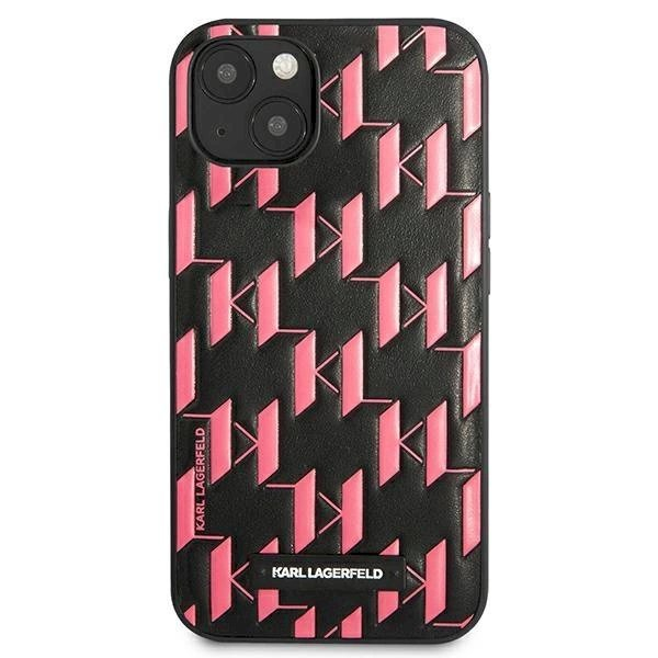 Originalus dėklas Karl Lagerfeld KLHCP13SMNMP1P iPhone 13 mini 5,4 hardcase rožinis / rožinis Monogram 2 Originalus dėklas Karl Lagerfeld KLHCP13SMNMP1P iPhone 13 mini 5,4 hardcase rožinis / rožinis Monogram 2