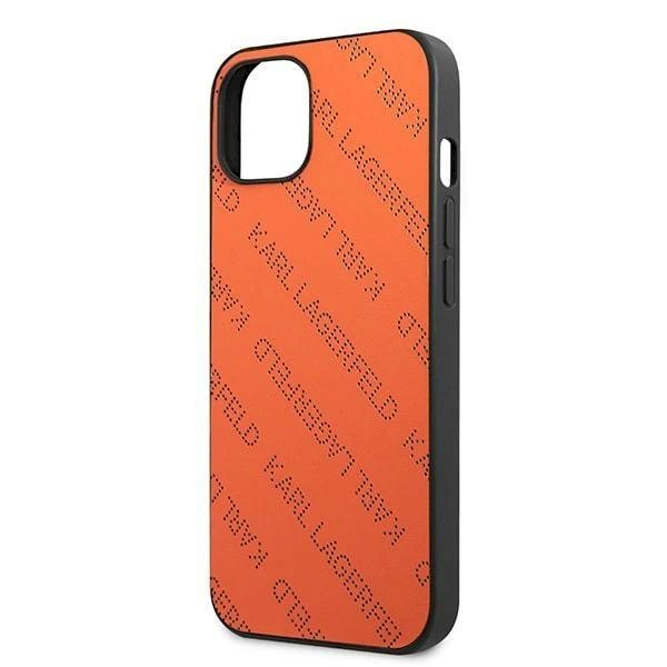 Originalus dėklas Karl Lagerfeld KLHCP13SPTLO iPhone 13 mini 5,4 hardcase Oranžinis / Oranžinis Perforated Allover 5 Originalus dėklas Karl Lagerfeld KLHCP13SPTLO iPhone 13 mini 5,4 hardcase Oranžinis / Oranžinis Perforated Allover 5