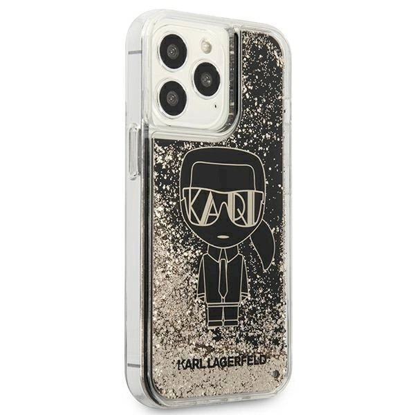 Originalus dėklas Karl Lagerfeld KLHCP13XLGGKBK iPhone 13 Pro Max 6,7" Juodas hardcase Liquid Glitter Gatsby 3 Originalus dėklas Karl Lagerfeld KLHCP13XLGGKBK iPhone 13 Pro Max 6,7" Juodas hardcase Liquid Glitter Gatsby 3