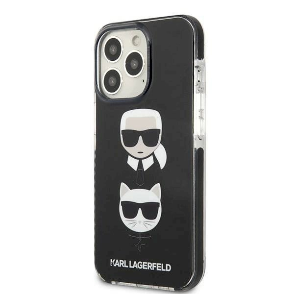 Originalus dėklas Karl Lagerfeld KLHCP13XTPE2TK iPhone 13 Pro Max 6,7" hardcase Juodas Karl&Choupette Head 1 Originalus dėklas Karl Lagerfeld KLHCP13XTPE2TK iPhone 13 Pro Max 6,7" hardcase Juodas Karl&Choupette Head 1