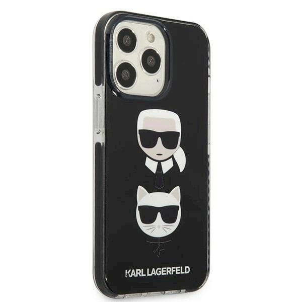 Originalus dėklas Karl Lagerfeld KLHCP13XTPE2TK iPhone 13 Pro Max 6,7" hardcase Juodas Karl&Choupette Head 3 Originalus dėklas Karl Lagerfeld KLHCP13XTPE2TK iPhone 13 Pro Max 6,7" hardcase Juodas Karl&Choupette Head 3