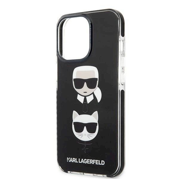 Originalus dėklas Karl Lagerfeld KLHCP13XTPE2TK iPhone 13 Pro Max 6,7" hardcase Juodas Karl&Choupette Head 5 Originalus dėklas Karl Lagerfeld KLHCP13XTPE2TK iPhone 13 Pro Max 6,7" hardcase Juodas Karl&Choupette Head 5