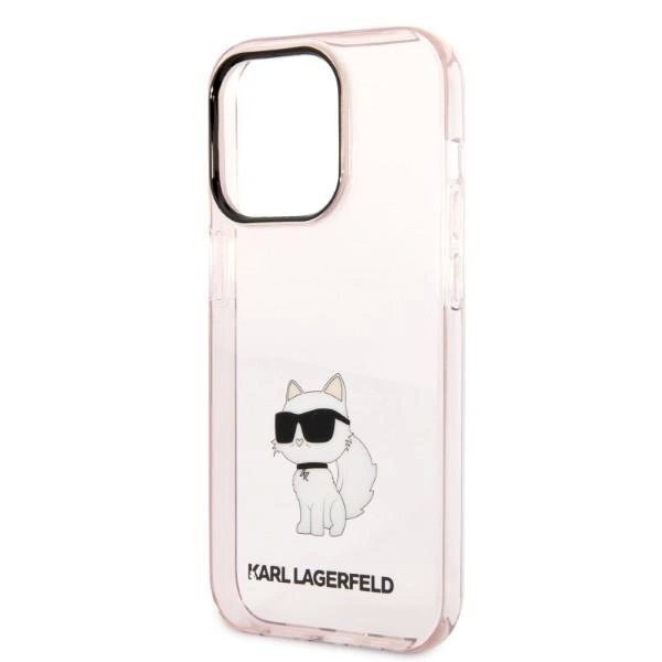 Originalus dėklas Karl Lagerfeld KLHCP14LHNCHTCP iPhone 14 Pro 6.1  rožinis/rožinis hardcase Ikonik Choupette 5 Originalus dėklas Karl Lagerfeld KLHCP14LHNCHTCP iPhone 14 Pro 6.1  rožinis/rožinis hardcase Ikonik Choupette 5