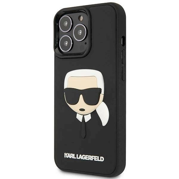 Originalus dėklas Karl Lagerfeld KLHCP14LKH3DBK iPhone 14 Pro 6.1 Juodas hardcase 3D Rubber Karl`s Head 1 Originalus dėklas Karl Lagerfeld KLHCP14LKH3DBK iPhone 14 Pro 6.1 Juodas hardcase 3D Rubber Karl`s Head 1