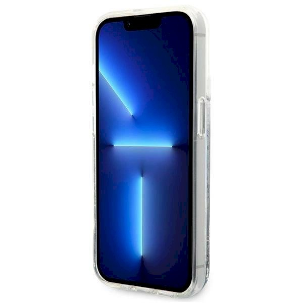 Originalus dėklas Karl Lagerfeld KLHCP14LLCRSGRS iPhone 14 Pro 6.1 "silver / silver hardcase Liquid Glitter RSG 4 Originalus dėklas Karl Lagerfeld KLHCP14LLCRSGRS iPhone 14 Pro 6.1 "silver / silver hardcase Liquid Glitter RSG 4