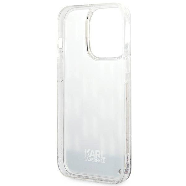 Originalus dėklas Karl Lagerfeld KLHCP14LLMNMS iPhone 14 Pro 6.1 hardcase silver / silver Liquid Glitter Monogram 6 Originalus dėklas Karl Lagerfeld KLHCP14LLMNMS iPhone 14 Pro 6.1 hardcase silver / silver Liquid Glitter Monogram 6