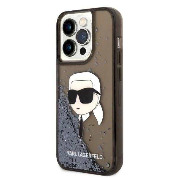 Originalus dėklas Karl Lagerfeld KLHCP14LLNKHCK iPhone 14 Pro 6.1  Juodas hardcase Glitter Karl Head 1 Originalus dėklas Karl Lagerfeld KLHCP14LLNKHCK iPhone 14 Pro 6.1  Juodas hardcase Glitter Karl Head 1