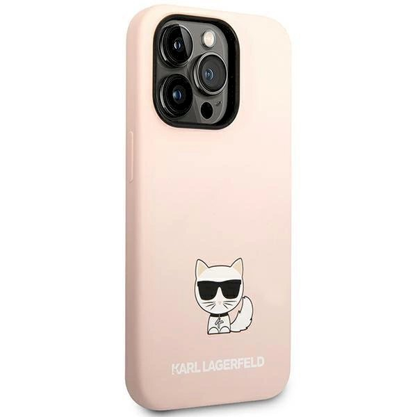Originalus dėklas Karl Lagerfeld KLHCP14LSLCTPI iPhone 14 Pro 6.1 hardcase light rožinis / light rožinis Silicone Choupette Body 3 Originalus dėklas Karl Lagerfeld KLHCP14LSLCTPI iPhone 14 Pro 6.1 hardcase light rožinis / light rožinis Silicone Choupette Body 3