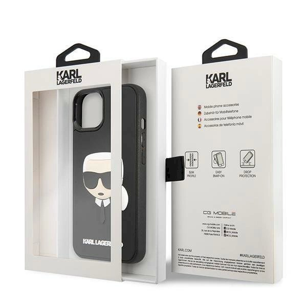 Originalus dėklas Karl Lagerfeld KLHCP14MKH3DBK iPhone 14 Plus 6.7 "Juodas hardcase 3D Rubber Karl's Head 7 Originalus dėklas Karl Lagerfeld KLHCP14MKH3DBK iPhone 14 Plus 6.7 "Juodas hardcase 3D Rubber Karl's Head 7