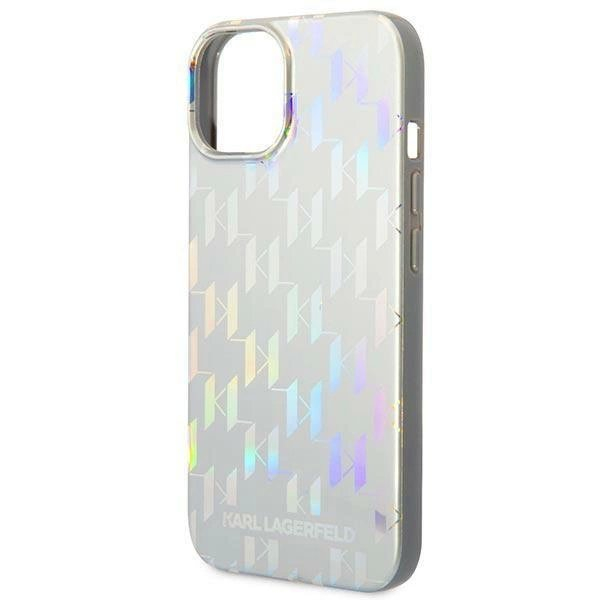 Originalus dėklas Karl Lagerfeld KLHCP14MLGMMSV3 iPhone 14 Plus 6.7 hardcase Sidabrinis Monogram Iridescent 5 Originalus dėklas Karl Lagerfeld KLHCP14MLGMMSV3 iPhone 14 Plus 6.7 hardcase Sidabrinis Monogram Iridescent 5