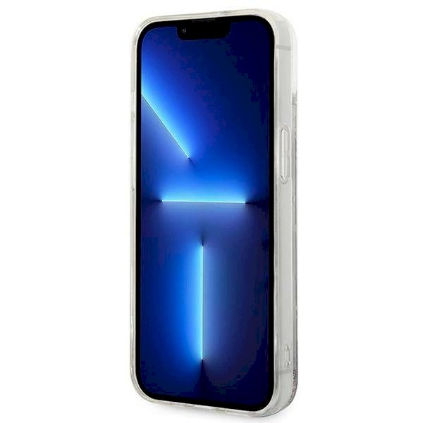 Originalus dėklas Karl Lagerfeld KLHCP14MLMNMS iPhone 14 Plus 6.7 hardcase silver / silver Liquid Glitter Monogram 4 Originalus dėklas Karl Lagerfeld KLHCP14MLMNMS iPhone 14 Plus 6.7 hardcase silver / silver Liquid Glitter Monogram 4