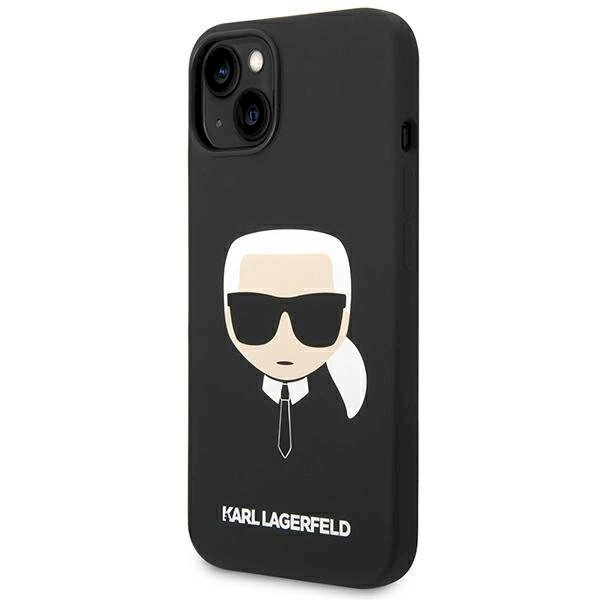 Originalus dėklas Karl Lagerfeld KLHCP14MSLKHBK iPhone 14 Plus 6.7 hardcase Juodas Silicone Karl`s Head 1 Originalus dėklas Karl Lagerfeld KLHCP14MSLKHBK iPhone 14 Plus 6.7 hardcase Juodas Silicone Karl`s Head 1