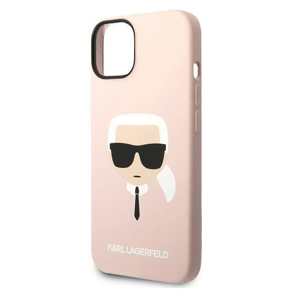 Originalus dėklas Karl Lagerfeld KLHCP14MSLKHLP iPhone 14 Plus 6.7 "hardcase rožinis / rožinis Silicone Karl's Head 5 Originalus dėklas Karl Lagerfeld KLHCP14MSLKHLP iPhone 14 Plus 6.7 "hardcase rožinis / rožinis Silicone Karl's Head 5