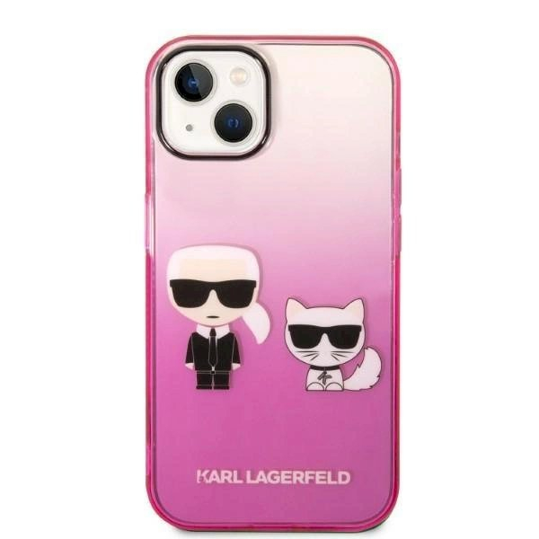 Originalus dėklas Karl Lagerfeld KLHCP14MTGKCP iPhone 14 Plus 6,7" hardcase /rožinis Gradient Ikonik Karl & Choupette 2 Originalus dėklas Karl Lagerfeld KLHCP14MTGKCP iPhone 14 Plus 6,7" hardcase /rožinis Gradient Ikonik Karl & Choupette 2