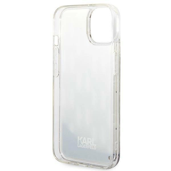 Originalus dėklas Karl Lagerfeld KLHCP14SLMNMS iPhone 14 6.1 hardcase silver / silver Liquid Glitter Monogram 6 Originalus dėklas Karl Lagerfeld KLHCP14SLMNMS iPhone 14 6.1 hardcase silver / silver Liquid Glitter Monogram 6