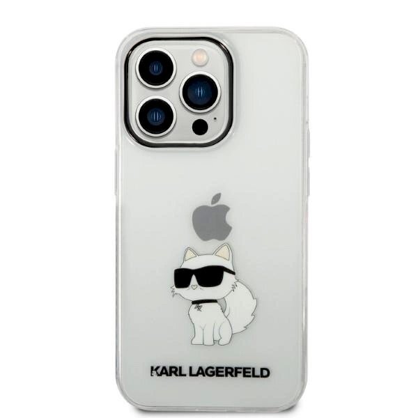 Originalus dėklas Karl Lagerfeld KLHCP14XHNCHTCT iPhone 14 Pro Max 6.7  Permatomas hardcase Ikonik Choupette 2 Originalus dėklas Karl Lagerfeld KLHCP14XHNCHTCT iPhone 14 Pro Max 6.7  Permatomas hardcase Ikonik Choupette 2