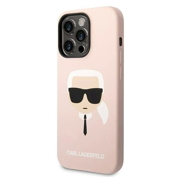 Originalus dėklas Karl Lagerfeld KLHMP14LSLKHLP iPhone 14 Pro 6.1 hardcase light rožinis / light rožinis Silicone Karl`s Head Magsafe 1 Originalus dėklas Karl Lagerfeld KLHMP14LSLKHLP iPhone 14 Pro 6.1 hardcase light rožinis / light rožinis Silicone Karl`s Head Magsafe 1