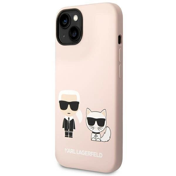Originalus dėklas Karl Lagerfeld KLHMP14MSSKCI iPhone 14 Plus 6.7 hardcase light rožinis / light rožinis Silicone Karl &  Choupette Magsafe 1 Originalus dėklas Karl Lagerfeld KLHMP14MSSKCI iPhone 14 Plus 6.7 hardcase light rožinis / light rožinis Silicone Karl &  Choupette Magsafe 1