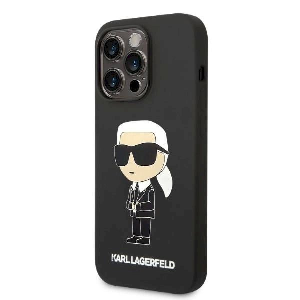 Originalus dėklas Karl Lagerfeld KLHMP14XSNIKBCK iPhone 14 Pro Max 6.7 hardcase Juodas Silicone Ikonik Magsafe 1 Originalus dėklas Karl Lagerfeld KLHMP14XSNIKBCK iPhone 14 Pro Max 6.7 hardcase Juodas Silicone Ikonik Magsafe 1