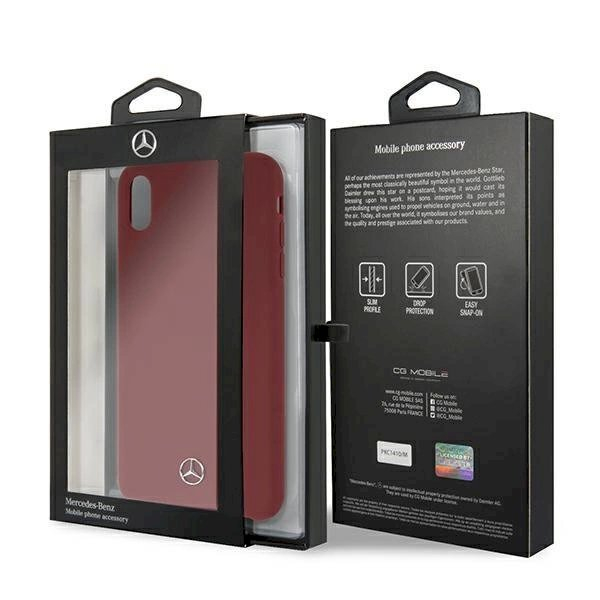 Originalus dėklas Mercedes MEHCI65SILRE iPhone Xs Max Raudonas hardcase Silicone Line 6 Originalus dėklas Mercedes MEHCI65SILRE iPhone Xs Max Raudonas hardcase Silicone Line 6