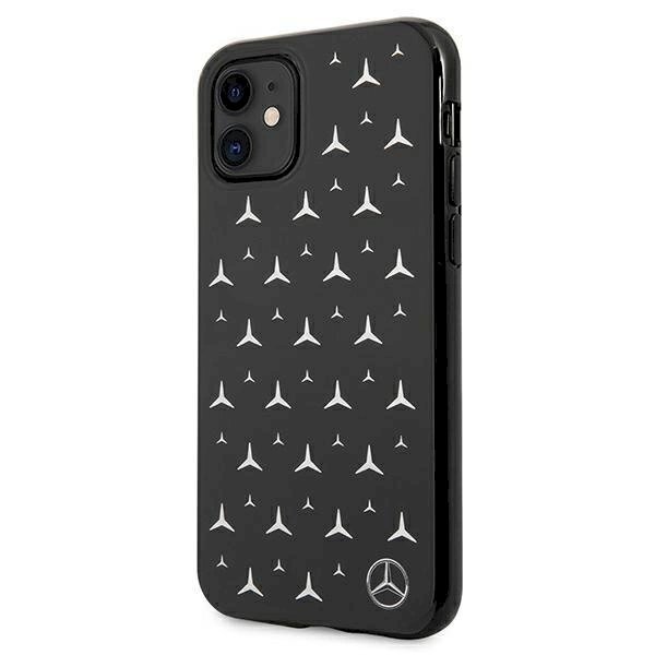Originalus dėklas Mercedes MEHCN61ESPBK iPhone 11 6,1" / Xr Juodas hardcase Silver Stars Pattern 1 Originalus dėklas Mercedes MEHCN61ESPBK iPhone 11 6,1" / Xr Juodas hardcase Silver Stars Pattern 1
