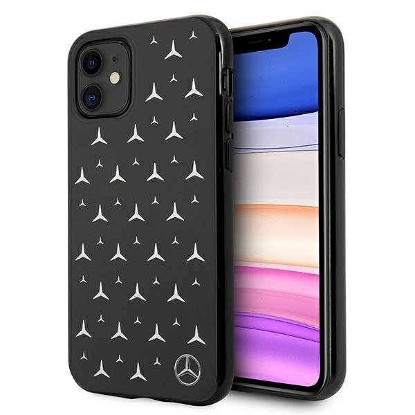 Originalus dėklas Mercedes MEHCN61ESPBK iPhone 11 6,1" / Xr Juodas hardcase Silver Stars Pattern Originalus dėklas Mercedes MEHCN61ESPBK iPhone 11 6,1" / Xr Juodas hardcase Silver Stars Pattern