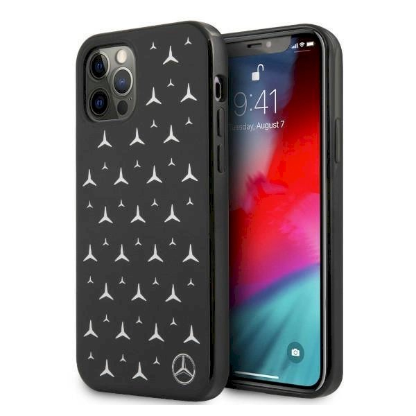 Originalus dėklas Mercedes MEHCP12LESPBK iPhone 12 Pro Max 6,7" Juodas hardcase Silver Stars Pattern Originalus dėklas Mercedes MEHCP12LESPBK iPhone 12 Pro Max 6,7" Juodas hardcase Silver Stars Pattern