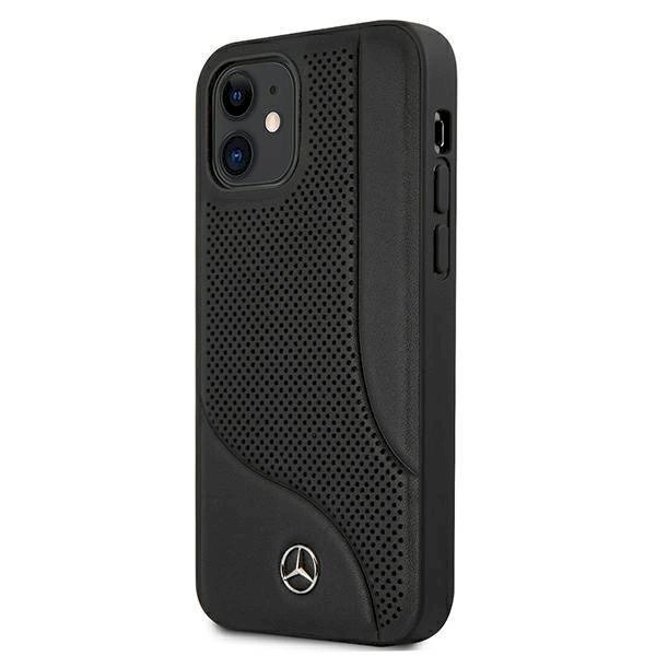 Originalus dėklas Mercedes MEHCP12SCDOBK iPhone 12 mini 5,4" Juodas hardcase Leather Perforated Area 1 Originalus dėklas Mercedes MEHCP12SCDOBK iPhone 12 mini 5,4" Juodas hardcase Leather Perforated Area 1