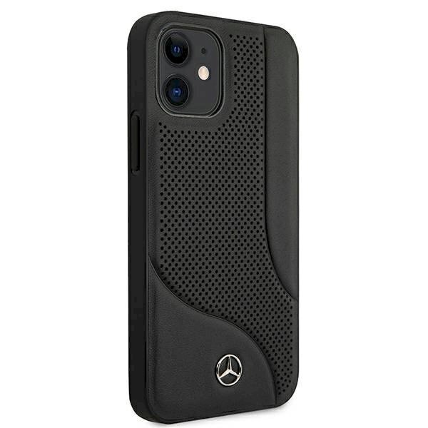 Originalus dėklas Mercedes MEHCP12SCDOBK iPhone 12 mini 5,4" Juodas hardcase Leather Perforated Area 3 Originalus dėklas Mercedes MEHCP12SCDOBK iPhone 12 mini 5,4" Juodas hardcase Leather Perforated Area 3