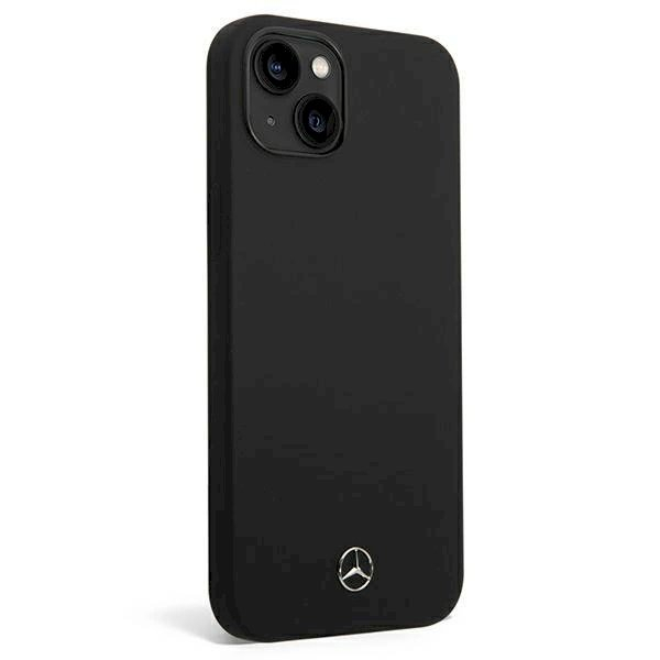 Originalus dėklas Mercedes Silicone Line case skirta iPhone 14 Plus - Juodas 2 Originalus dėklas Mercedes Silicone Line case skirta iPhone 14 Plus - Juodas 2