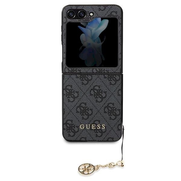Originalus Guess dėklas 4G Charms Collection case for Samsung Galaxy Z Flip 5 - Pilkas 1 Originalus Guess dėklas 4G Charms Collection case for Samsung Galaxy Z Flip 5 - Pilkas 1