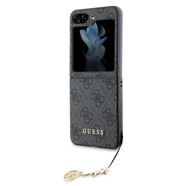 Originalus Guess dėklas 4G Charms Collection case for Samsung Galaxy Z Flip 5 - Pilkas 5 Originalus Guess dėklas 4G Charms Collection case for Samsung Galaxy Z Flip 5 - Pilkas 5