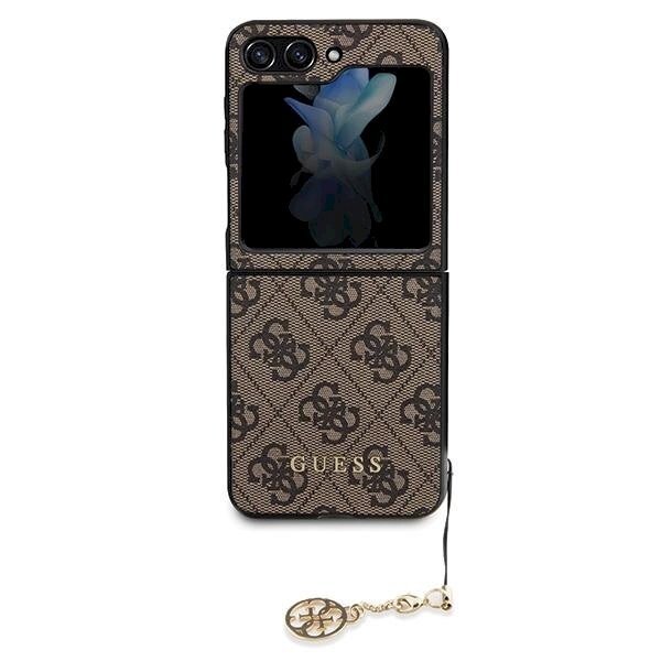 Originalus Guess dėklas 4G Charms Collection case for Samsung Galaxy Z Flip 5 - Rudas Originalus Guess dėklas 4G Charms Collection case for Samsung Galaxy Z Flip 5 - Rudas