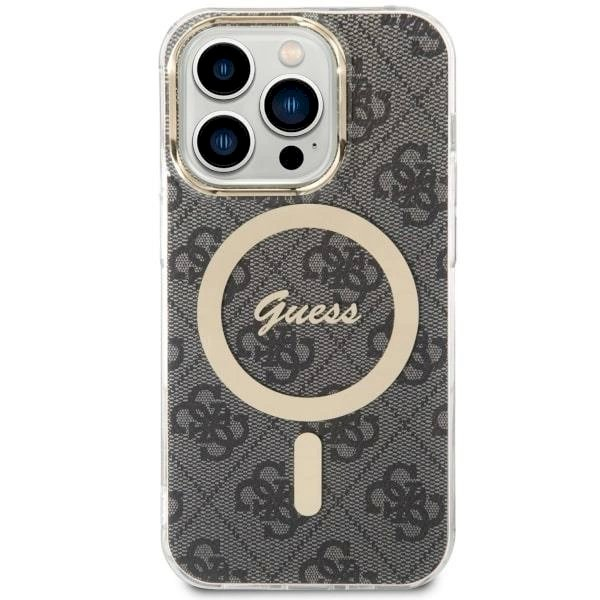 Originalus Guess dėklas 4G MagSafe case for iPhone 14 Pro - Juodas 1 Originalus Guess dėklas 4G MagSafe case for iPhone 14 Pro - Juodas 1