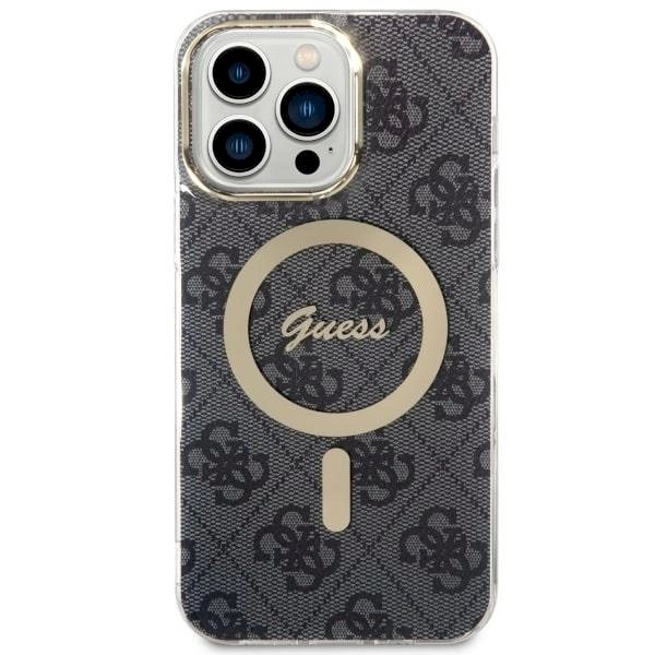 Originalus Guess dėklas 4G MagSafe case for iPhone 14 Pro Max - Juodas 1 Originalus Guess dėklas 4G MagSafe case for iPhone 14 Pro Max - Juodas 1