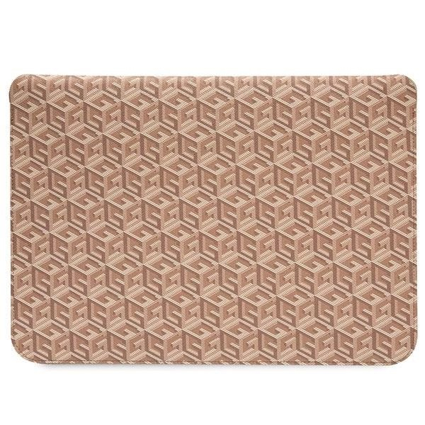 Originalus Guess dėklas GCube Stripes case for a 14" laptop - Rudas 2 Originalus Guess dėklas GCube Stripes case for a 14" laptop - Rudas 2