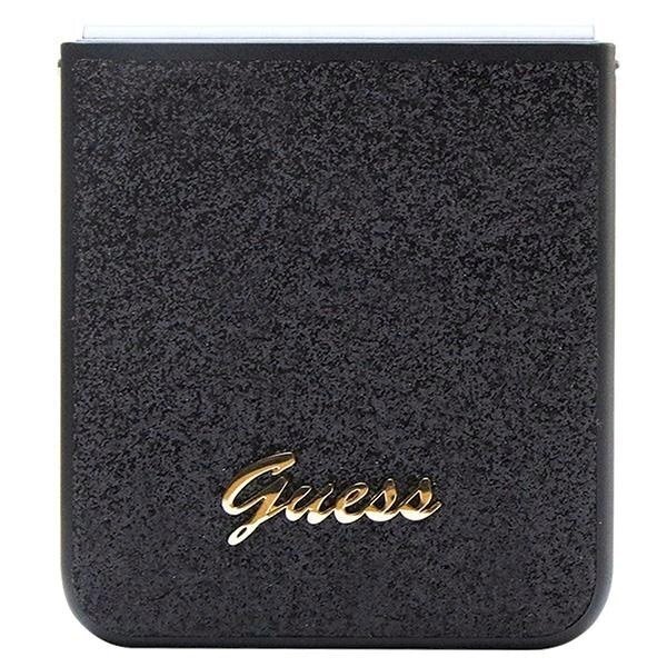 Originalus Guess dėklas Glitter Script case for Samsung Galaxy Z Flip 5 - Juodas 4 Originalus Guess dėklas Glitter Script case for Samsung Galaxy Z Flip 5 - Juodas 4
