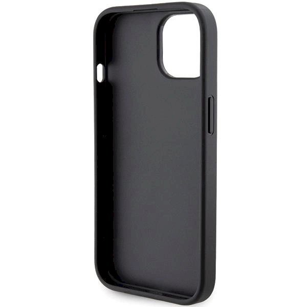 Originalus Guess dėklas Grip Stand 4G Triangle Strass case for iPhone 15 - Juodas 6 Originalus Guess dėklas Grip Stand 4G Triangle Strass case for iPhone 15 - Juodas 6