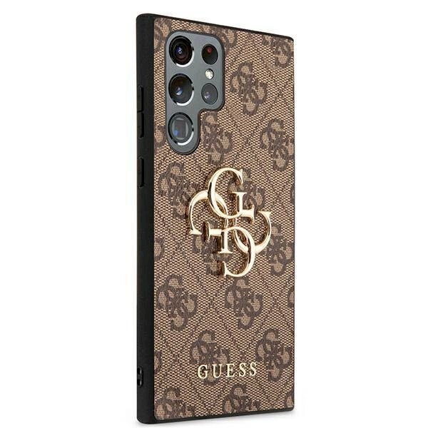 Originalus Guess dėklas GUHCS22L4GMGBR S908 S22 Ultra Rudas hardcase 4G Big Metal Logo 3 Originalus Guess dėklas GUHCS22L4GMGBR S908 S22 Ultra Rudas hardcase 4G Big Metal Logo 3