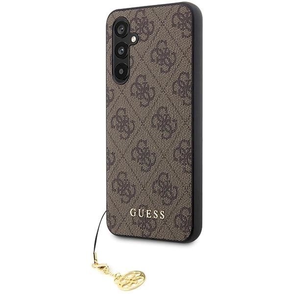 Originalus Guess dėklas GUHCS23FEGF4GBR S23 FE S711 Rudas/Rudas hardcase 4G Charms Collection Originalus Guess dėklas GUHCS23FEGF4GBR S23 FE S711 Rudas/Rudas hardcase 4G Charms Collection